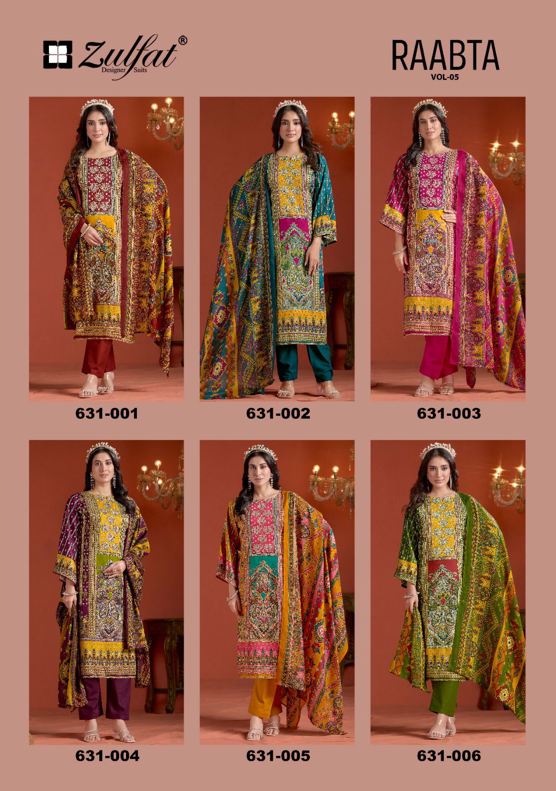  Raabta by Zulfat Vol 5 Jam Cotton Printed Dress Material Collection